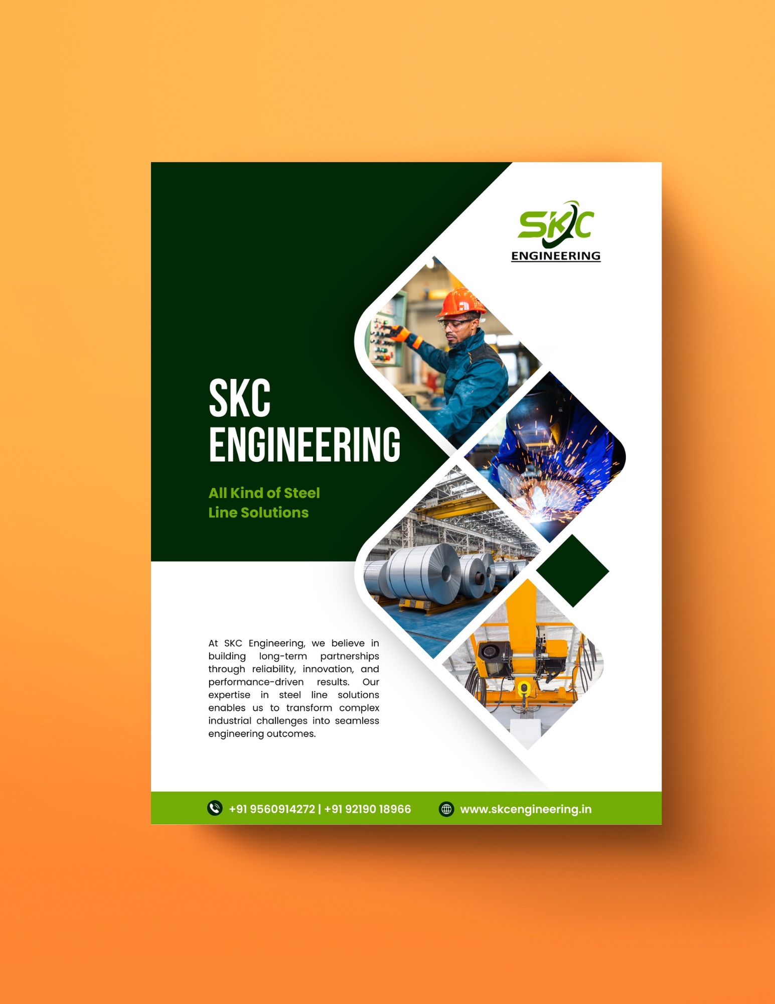SKC Engineering Brochure Design Mockup