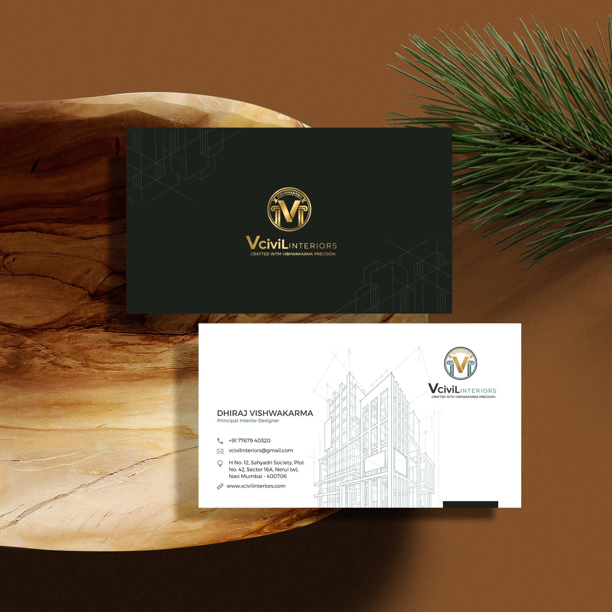 VCivil Branding Mockup by The Frame View