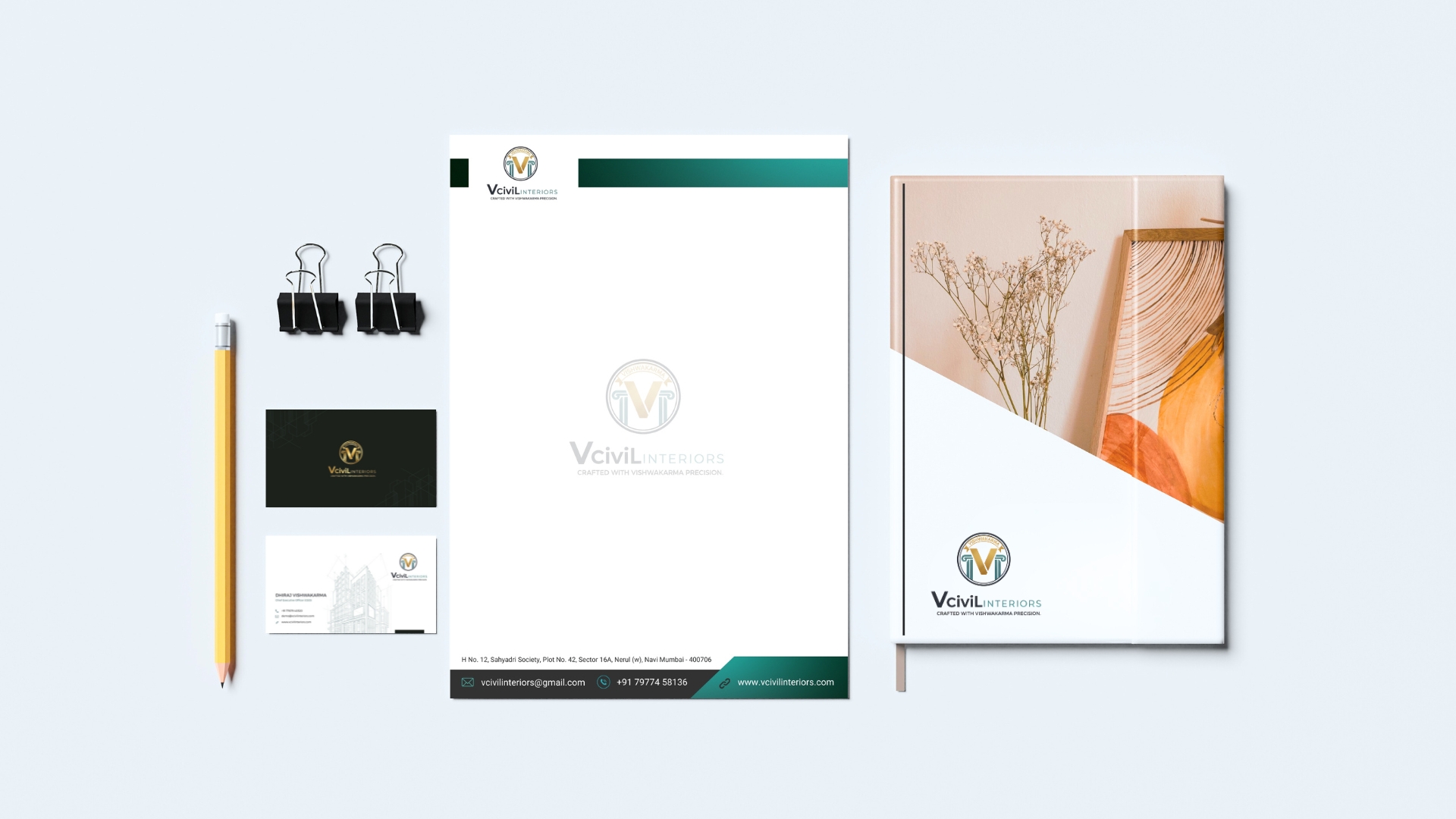 VCivil Branding Mockup by The Frame View