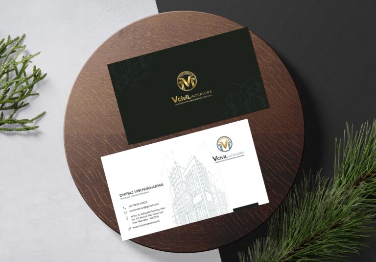 VCivili Business Card Mockup by The Frame View